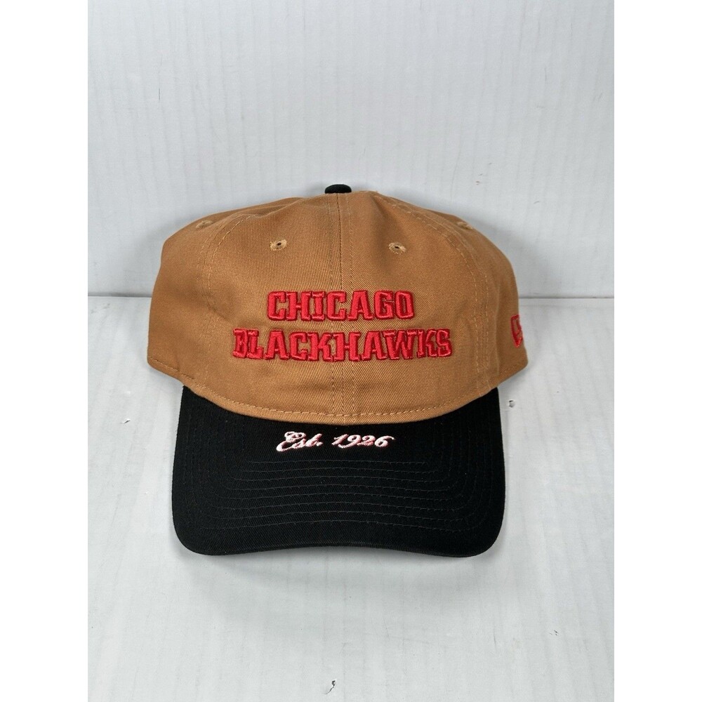 New Era Chicago Blackhawks Bronze 9TWENTY Adjustable Strapback Hat Cap NHL